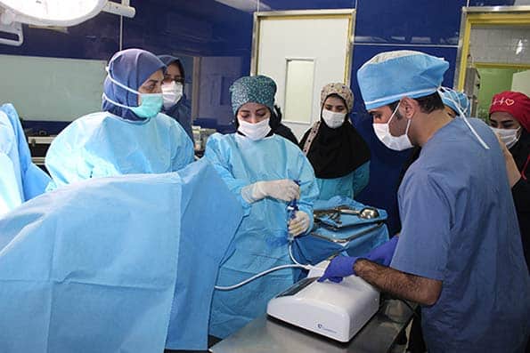 اولین عمل خونریزی غیرطبیعی رحم (Cavaterm) در بیمارستان شهیدبهشتی کاشان